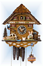 Hones Kissing Cousins cuckoo clock 12'' 