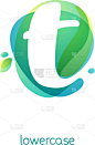 ecology lowercase letter t logo overlapping
