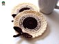 多姿多彩的编织DIY杯垫设计-创意生活,手工制作╭★肉丁网