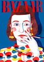 Diana Vreeland on Behance #水彩#