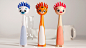 超可爱的动物牙刷，已被萌翻！Swashies~
全球最好的设计，尽在普象网 pushthink.com