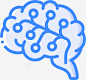 大脑神经学3蓝色 页面网页 平面电商 创意素材