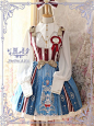 #LolitaUpdate: [-★-Hail Captain America Series-★-] Pre-order will [-⌚-END TOMORROW-⌚-] >>> http://www.my-lolita-dress.com/heather-iris-hail-captain-america-lolita-jumper-dress: 