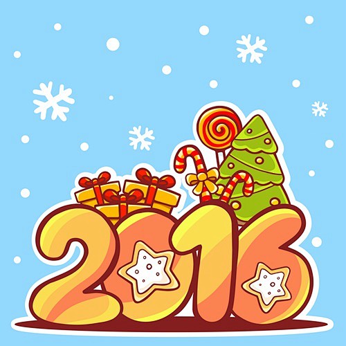 147可爱圣诞节卡通2016文字姜饼人节...