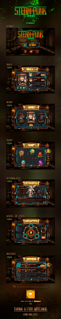 Concept Game Ui Design by Michael_Vee SteamPunk Concept Game Ui Design