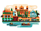 Karachi Cityscape by Alex Krugli on Dribbble