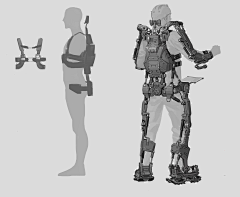 波哇采集到四足两足机器人机甲动力外骨骼