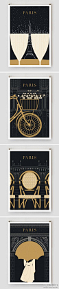 巴黎旅行海报设计