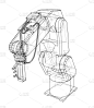 三维图形,轮廓,机械手,蓝图,机件,制造机器,草图,商务,计算机,技术