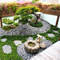 日式庭院景观摆件花园小品民宿落地装饰摆件