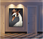 客厅玄关沙发背景画工业风后现代风格挂画油画动物天鹅摄影装饰画-淘宝网
