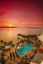 #Sunset at the Sanibel Harbour #Marriott Resort & Spa on Florida's Southwest Gulf Coast.: 