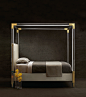 Aiden Acrylic Bed | Bernhardt