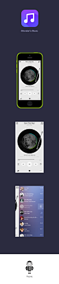 iMonster's Music APP UI on Behance