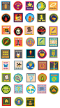 Gamification Badges : A gamification work I did for web communities.