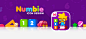 Numbie. Icon Design : We persevered over Numbie's icon design, and made sure that it captures the attention of children and parents! Numbie's bright and vibrant icon clearly resonates all the fun found inside!