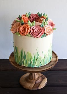 Buttercream flowers ...