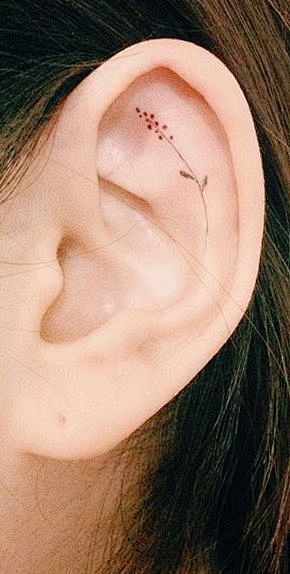 Helix Ear Tattoo | @...