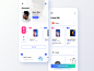 Light Themed UI 3 white gallery design minimalism lights interface leftalign marketplace leftaligned app ux minimal clean ui