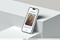 8款时尚简约iPhone15手机App应用ui界面设计作品展示效果图ps样机