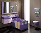 用紫色来装点儿童浴室了是很可爱的，小巧的紫色很有趣。