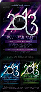 Print Templates - 2013 New Year Party Poster | GraphicRiver