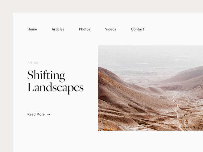 Shifting Landscapes