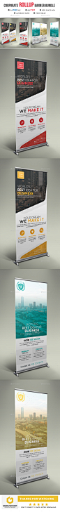 Corporate Roll Up Banner Bundle - Signage Print Templates