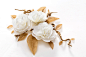 纸花,白色,整齐的,干净,芳香的_1050b843f_纸花_创意图片_Getty Images China