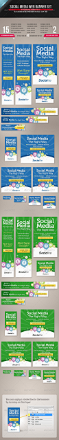 Social Media Web Banner Set - GraphicRiver Item for Sale