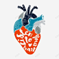 彩绘倾听你的心声艺术字心脏 设计图片 免费下载 页面网页 平面电商 创意素材