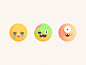 Emoji (Loudly Crying. Zombie. One-Eyed Monster)
