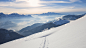 雪，山，山峦，windows10自带风景高清壁纸