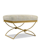 Cynthia Rowley for Hooker Furniture Serendipity Console & Brando Ottoman