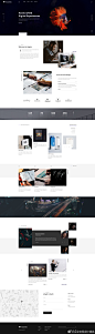 一家数字营销、软件设计开发服务公司的官网首页设计作品 Huginn - Agency Homepage
by Kiet T. Duong #网页设计# ​​​​