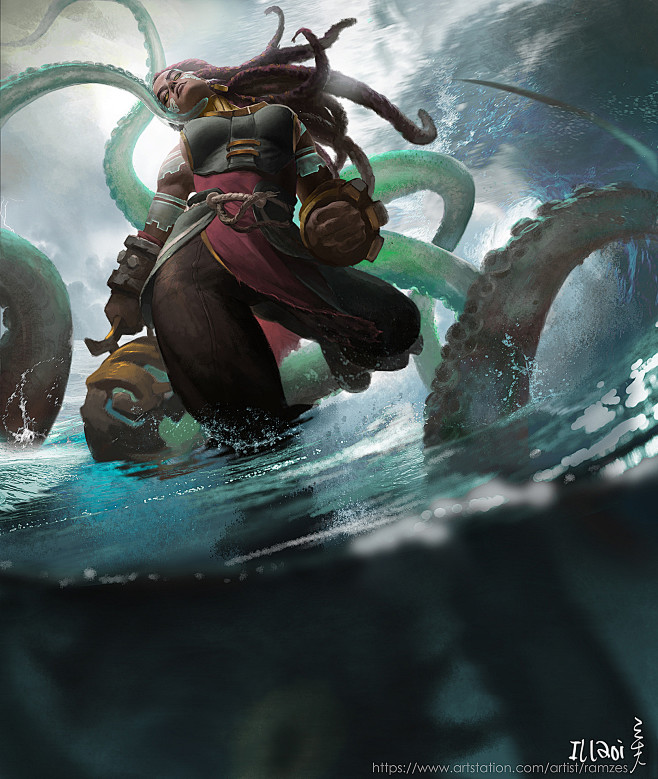 Illaoi fan-art., xi ...