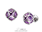 萧邦最新款式Imperiale系列珠宝优雅风范一脉相承，浪漫独特的莲花造型设计韵致柔婉，镶嵌紫水晶更让珠宝增添神祕气息。