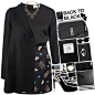 A fashion look from January 2015 featuring black mini dress, black coat and sling back shoes. Browse and shop related looks.