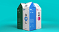 SML Milk全脂牛奶脱颖而出的包装设计 ​​​​