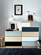 Paint Ikea Malm dresser in new colors, photo by Nina Broberg