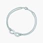 Tiffany Infinity 中号纯银手链。