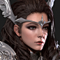 knight hair and skin test, roket kim : w.i.p. marmoset render test.