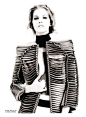 Sculptural Fashion - jacket with 3D surface structure and ball bead detail; fashion architecture褶皱服饰