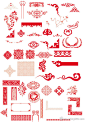 中式古典红色花纹 - iMS素材共享平台|Arting365 - 分享，发现好素材