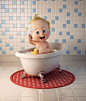 Baby Roger : The idea of this project was to take the original 2D character of the diaper's brand Baby Roger and make the character come alive in 3D.Concept made by Marco Teixeira.Client: Baby Roger