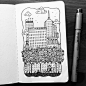 Dave Garbot — The City Park #illustration #drawing #penandink...