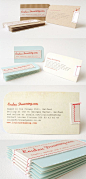 business cards.