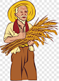 农民伯伯装饰图案PNG图片➤来自 PNG搜索网 pngss.com 免费免扣png素材下载！