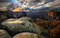 General 2500x1607 nature landscape sky clouds rock mountain sunlight trees monastery Meteora Greece hill forest