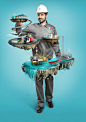 Oil industry print : Agency, Idea, PH Tonnit Design @TDFeeds (Dubai)Design Roman Striga @phromanstriga3D - CG Wideview